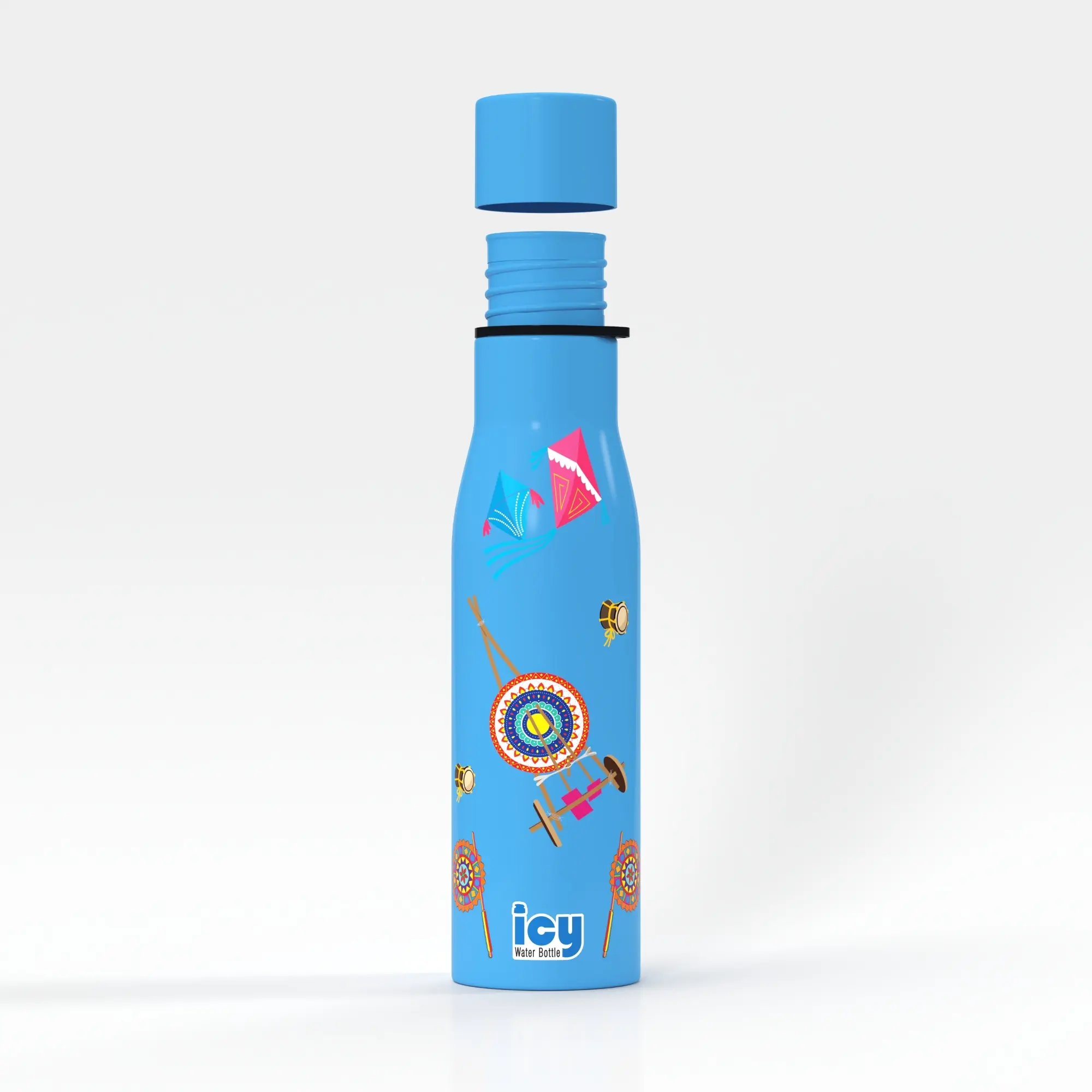 Picture of SS Single Wall Water Bottle 650ML-Sky Blue (Boishakhi-2)