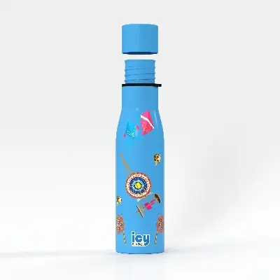 Picture of SS Single Wall Water Bottle 650ML-Sky Blue (Boishakhi-2)