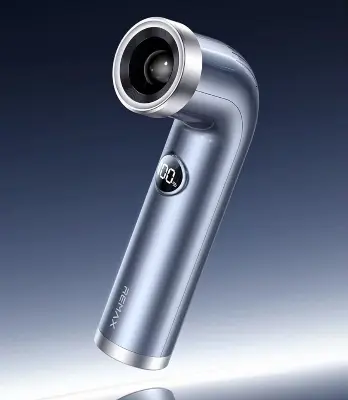 Picture of REMAX RS-SF16 Digital Handheld 100-Speed Adjustment Bladeless Design 12m/s Wind 10H Runtime Portable Wearable Fans