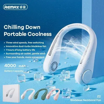 Picture of Remax Z2 Bladeless Rechargeable 4000mAh Neck Fan