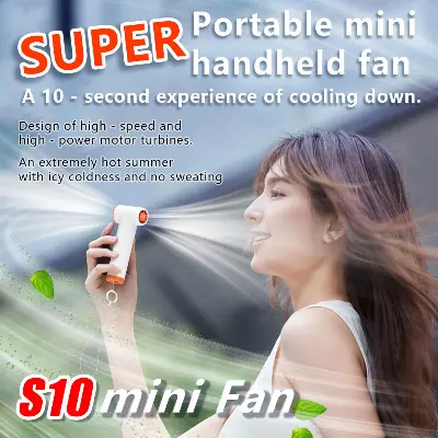 Picture of REMAX RS-SF21 Handheld High-Endurance Small Cannon Fan Ultra High Speed Turbo MINI Small Fan Handheld Portable Fans