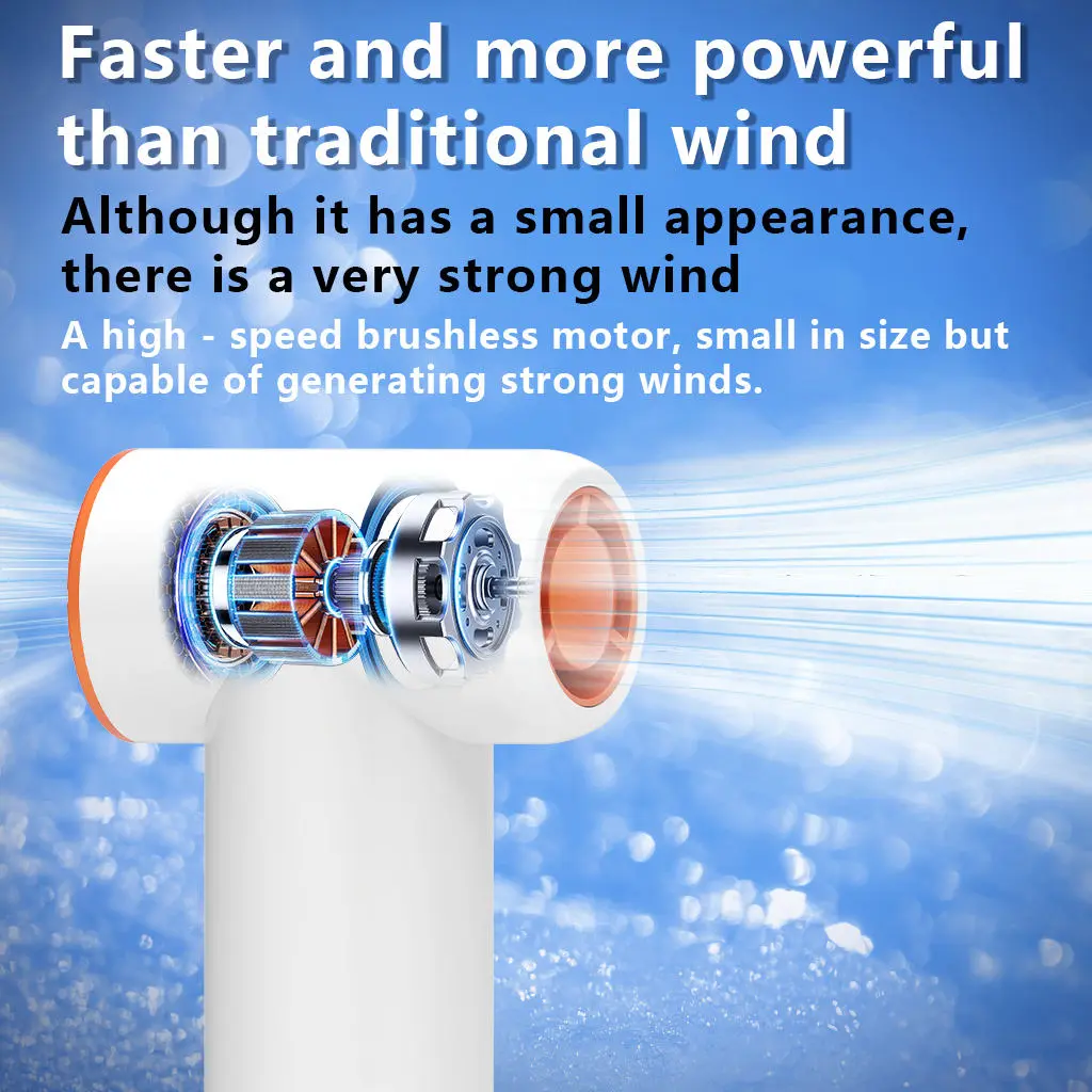 Picture of REMAX RS-SF21 Handheld High-Endurance Small Cannon Fan Ultra High Speed Turbo MINI Small Fan Handheld Portable Fans