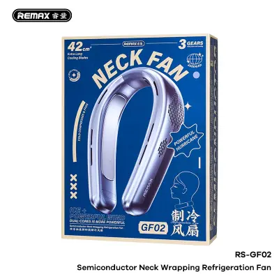 Picture of Remax RS-GF02 Semiconductor Neck Wrap Around Recharging Cooling Fan with 3 Month Warranty