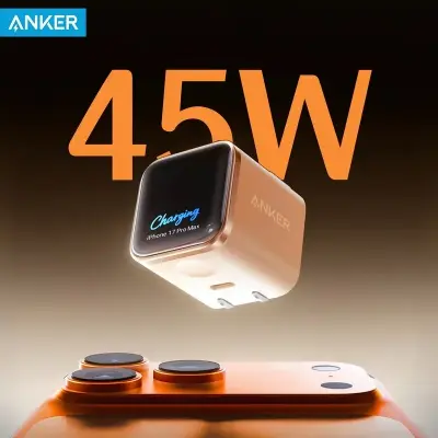 Picture of Anker Nano A121D 45W Fast Charging GaN Charger Adapter with Smart Display