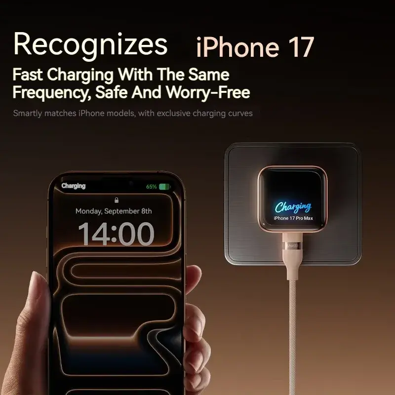 Picture of Anker Nano A121D 45W Fast Charging GaN Charger Adapter with Smart Display