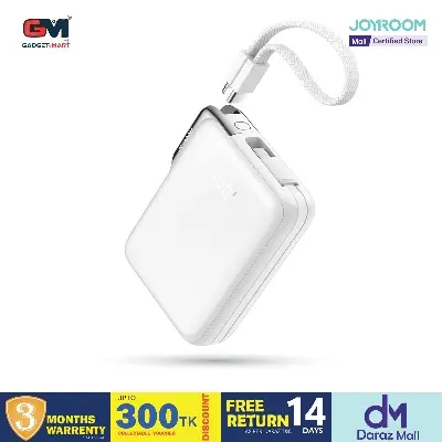 Picture of JOYROOM JR-PBF27 Pro Power Bank 30W Fast Charging 10000mAh Portable Charger Built-in Type-C and iP Cables