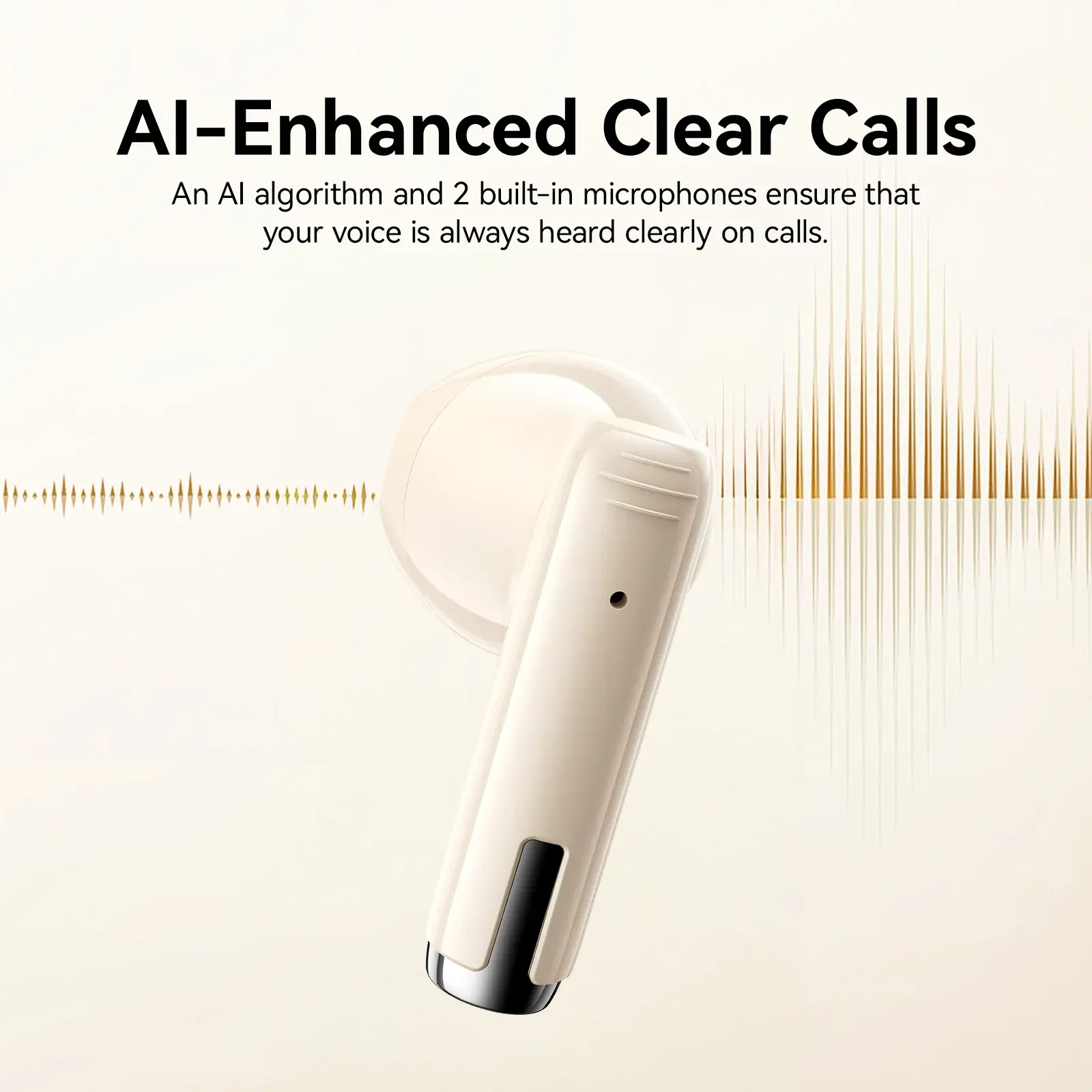 Picture of JOYROOM JR-PB3 True Wireless Bluetooth Earphones - Beige