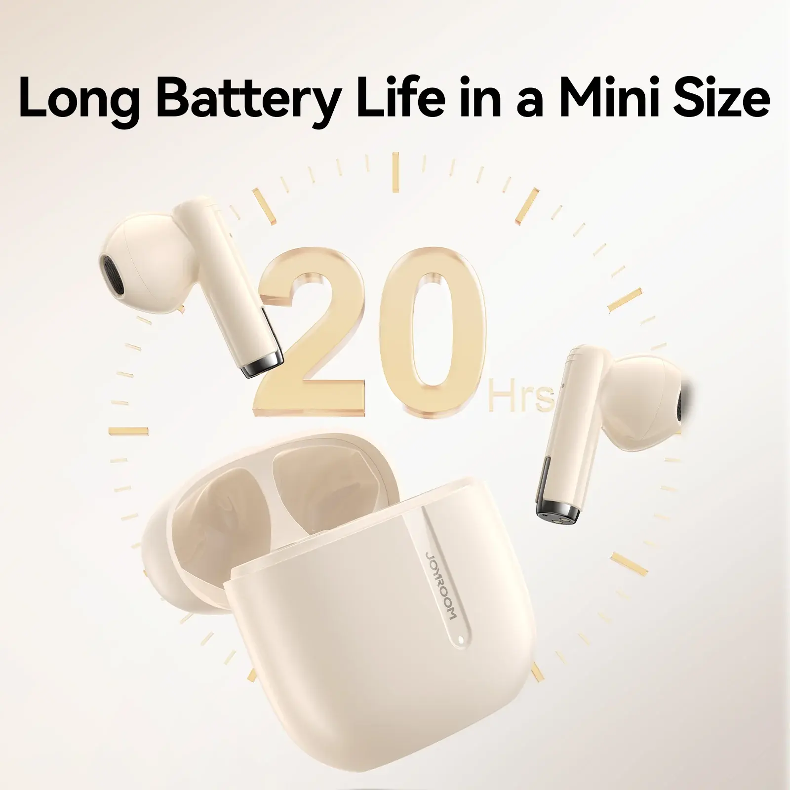 Picture of JOYROOM JR-PB3 True Wireless Bluetooth Earphones - Beige