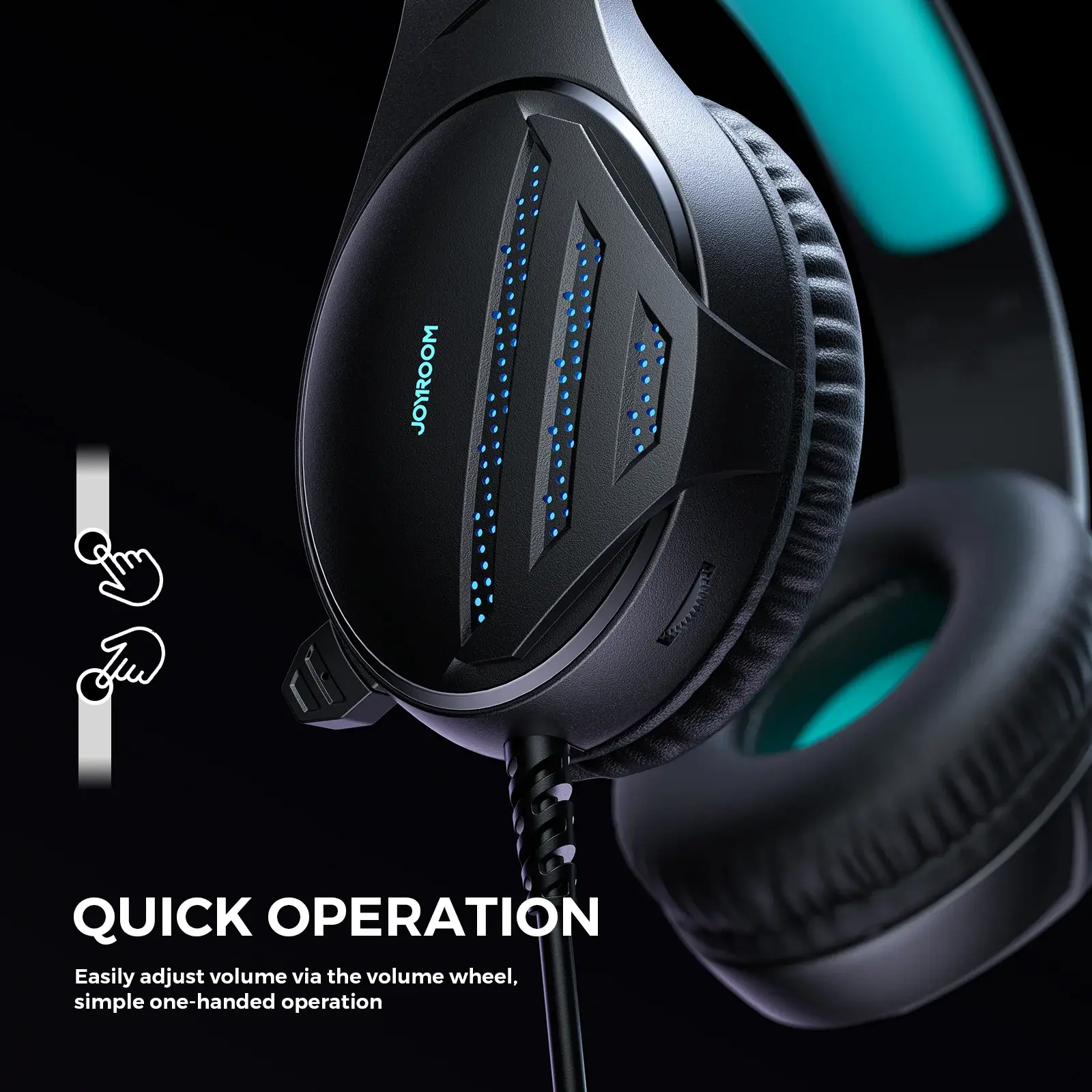 Picture of JOYROOM JR-HG2 Gaming Headset-Black