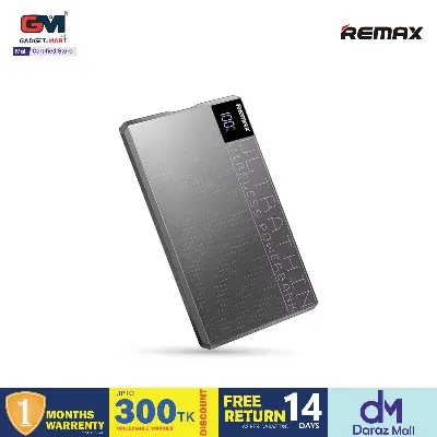 Picture of REMAX MP-6 Magnetic 15W Wireless Charging & PD20W Fast Charging Ultra Slim Digital Display Portable 10000mAh Power Bank- Black
