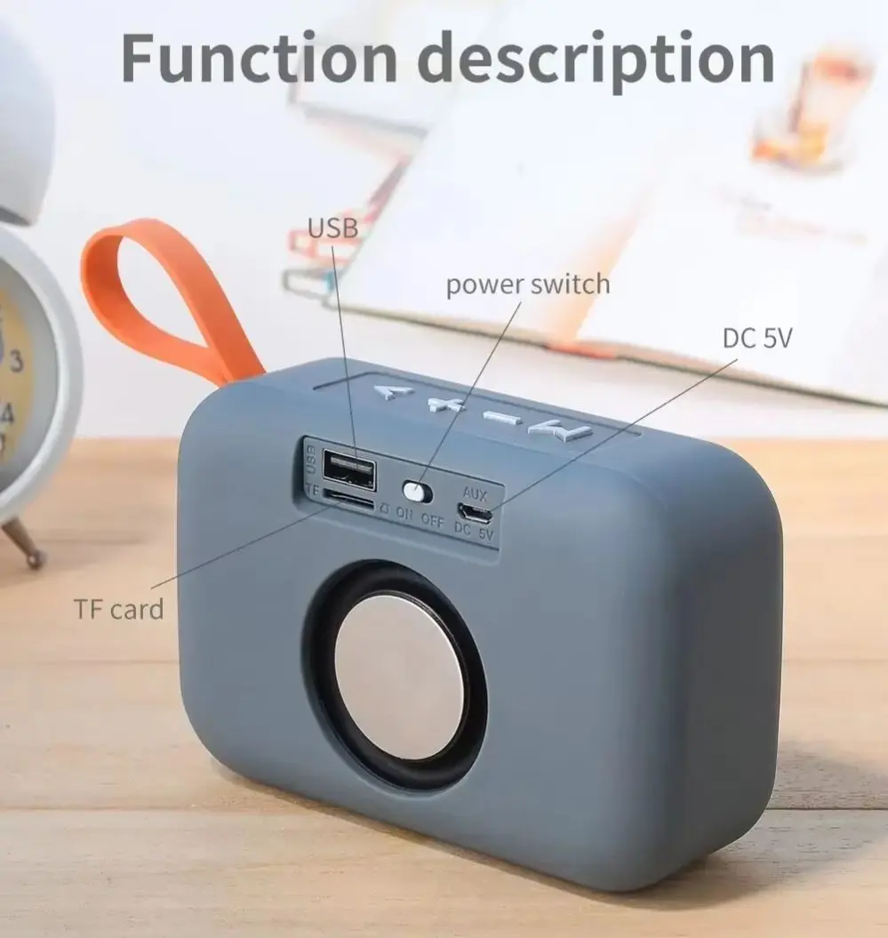 Picture of Signature ST-506 Fabric Wireless BT Speaker Outdoor FM Card Audio Creative Portable Mini Subwoofer Gift Wireless Speakers