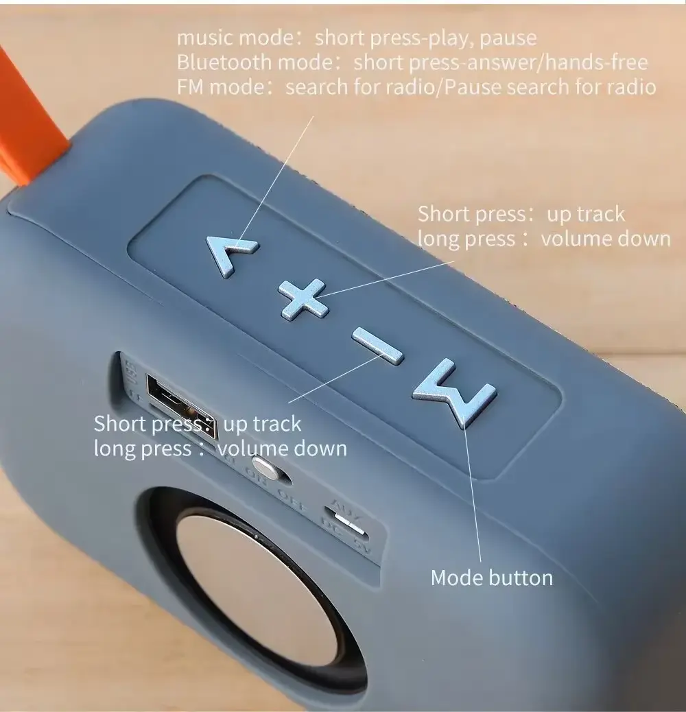 Picture of Signature ST-506 Fabric Wireless BT Speaker Outdoor FM Card Audio Creative Portable Mini Subwoofer Gift Wireless Speakers