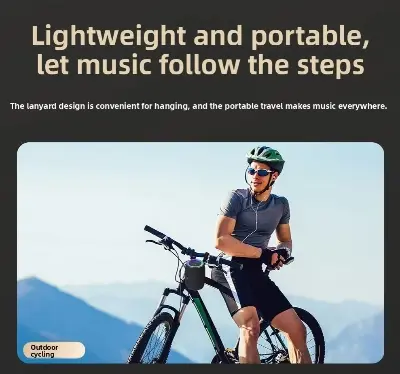 Picture of Signature ST-434 Cylindrical TF Subwoofer Desktop Outdoor Version Wireless Speaker Mini Portable Fabric Speaker - Black