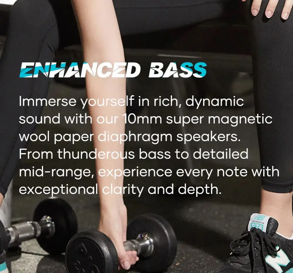 Picture of Wavefun Flex Pro Ultimate Quick Charging Bluetooth Earphone V5.3 Wireless Headphones Neckband Stereo Earbuds TWS Mode with Mic