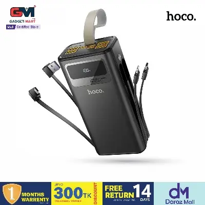 Picture of Hoco MMJ06 22.5W Fully Compatible 30000mAh Power Bank- Black