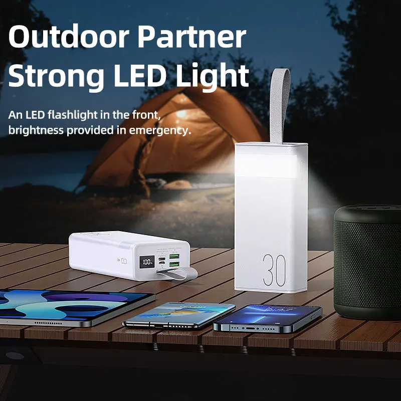 Picture of Remax RPP- 320 20W+22.5W Super Fast Charging 30000 mAh Compact Powerbank  With Camping LED Light