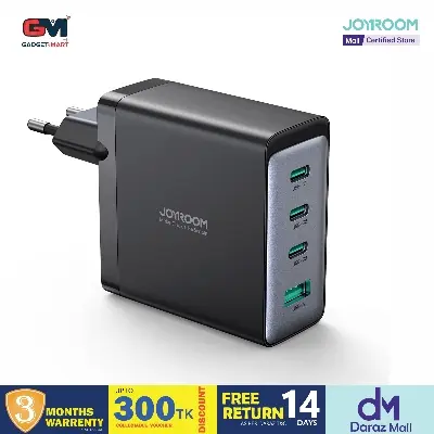 Picture of JOYROOM JR-TCG04 100W 3C1A Fast Charger with 100W Type-C to Type-C Cable 1.2m-Black