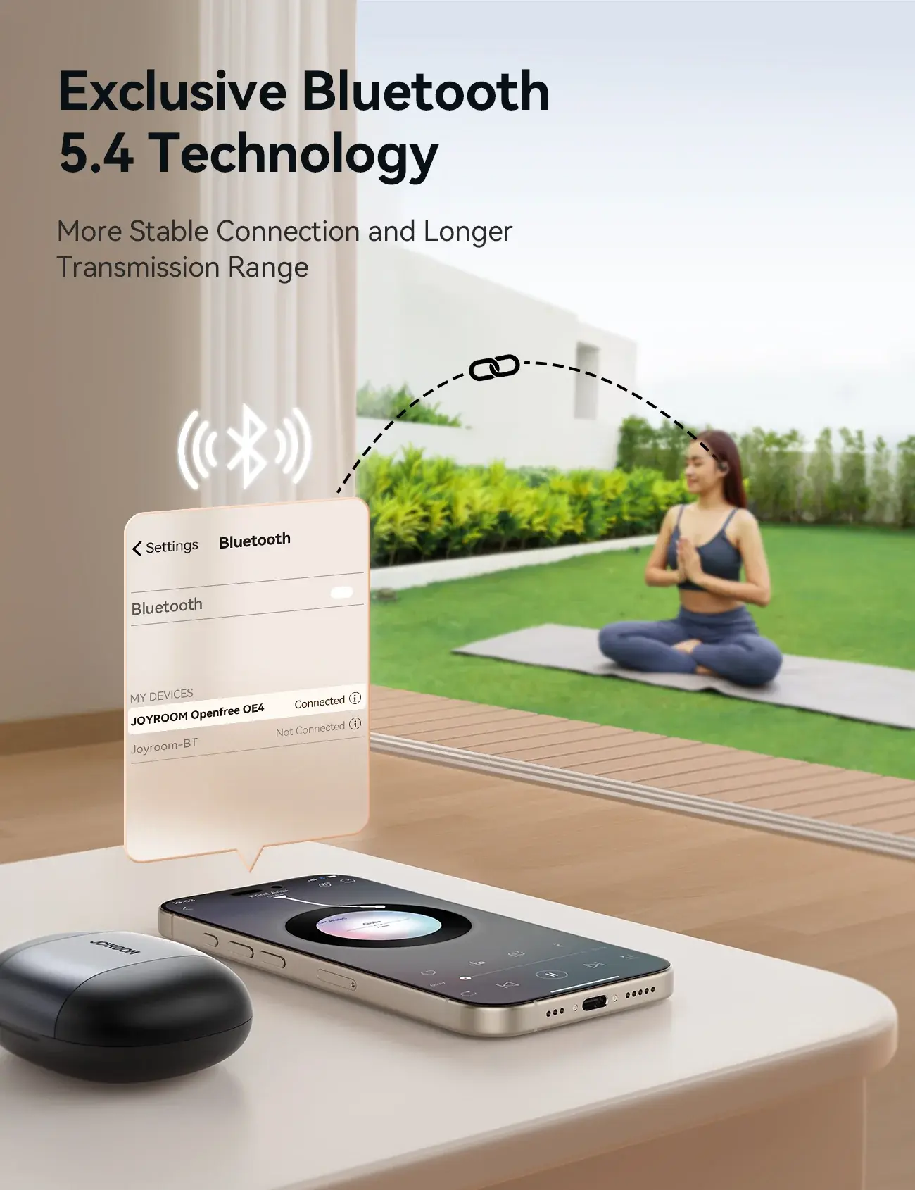 Picture of JOYROOM JR-OE4 Open-Ear True Wireless Headphones-Black