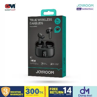 Picture of JOYROOM JR-FN3 ANC+ENC Active Noise Cancelling Wireless Earbuds - Black