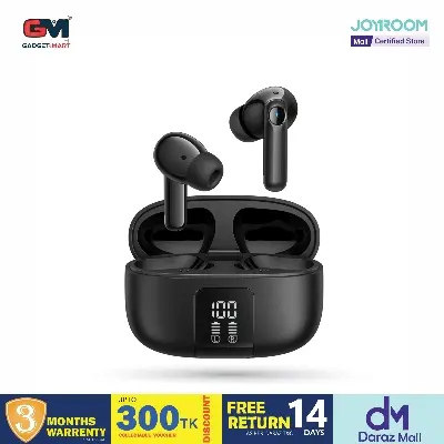 Picture of JOYROOM JR-FN3 ANC+ENC Active Noise Cancelling Wireless Earbuds - Black