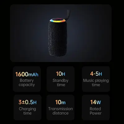 Picture of REMAX RB-M82 Party Light Wireless Bluetooth Portable Speaker (14W) - Black