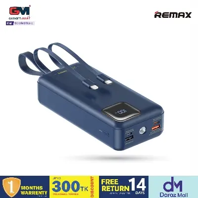 Picture of Remax RPP-550 22.5W Type-C Fast Charge 30000mAh Larger Capacity Outdoor Travel Charger Powerbank With LED Lighting