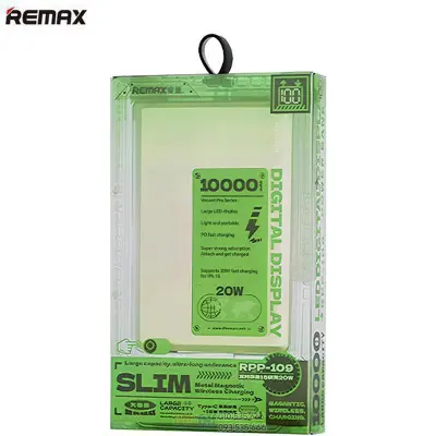 Picture of REMAX RPP-109 20W Ultra-Slim Metal Magnatic Wireless 10000mAh Power Bank
