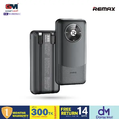 Picture of REMAX RPP-38 20W+22.5W Built-in Dual Fast Charging Cables 20000mAh Power Bank
