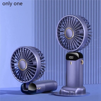 Picture of Portable Personal Fan – 5000mAh Rechargeable Battery, 5 Speed Settings with LED Display, 90° Adjustable 