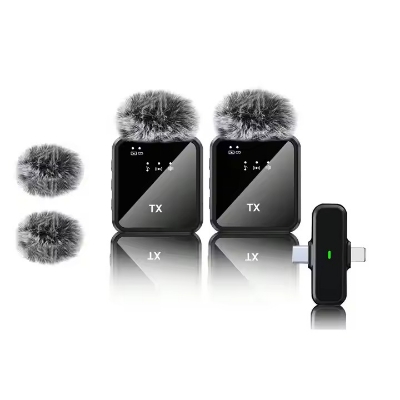 Picture of F15-2 New 2Mic Special Wireless Portable Microphone Reduction Reverb Mobile Phone Live Microphone Multicolor