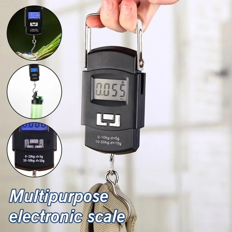 Picture of Glancing Weight Scale For Luggage 50 Kg- digital weight machine for luggage 55/UGaj Weighing Scale  (Black) Black
