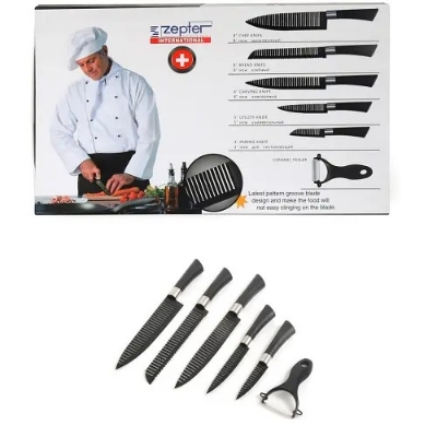 Picture of zepter Kitchen 6 Pcs Set For Chef Zepter Black