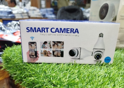 Picture of 360 Degree Smart Bulb Camera WiFi Outdoor Indoor 1080p Home Security Wireless Smartbulb E27 Light Cam Dome Surveillance IP HD CCTV Night Vision Lightbulb , Support 2.4G Multicolor