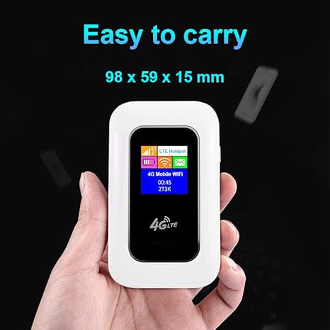 Picture of Emami ji High quality Exclusive Version Advanced Mobile Wi-Fi Hotspot Pocket Router With Digital Display White