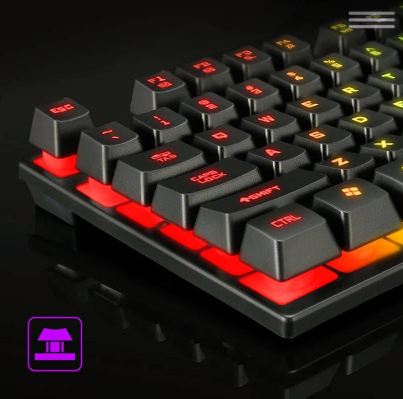 Picture of Gaming keyboard with LED backlight Black