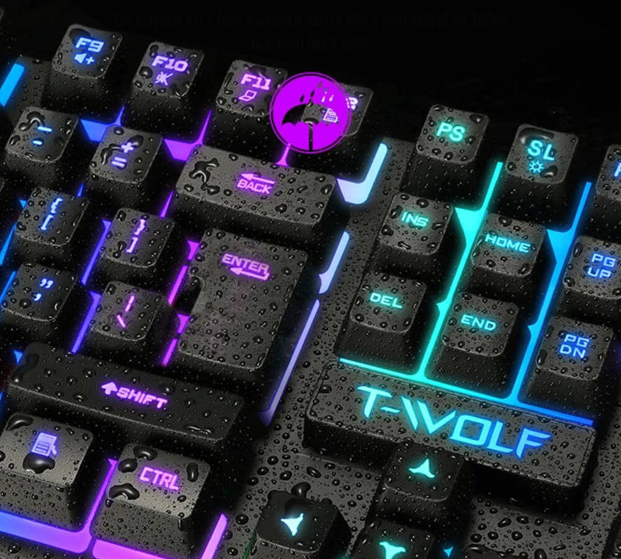 Picture of Gaming keyboard with LED backlight Black