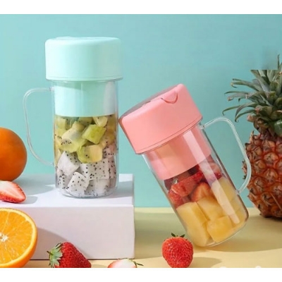 Picture of Electric Blending Bottles - Portable Blender Cup Bottle with Straw - Multifunctional USB Charging Juicer - Ideal for Men, Women, Sports, Home, Gym, School, and Company Use 