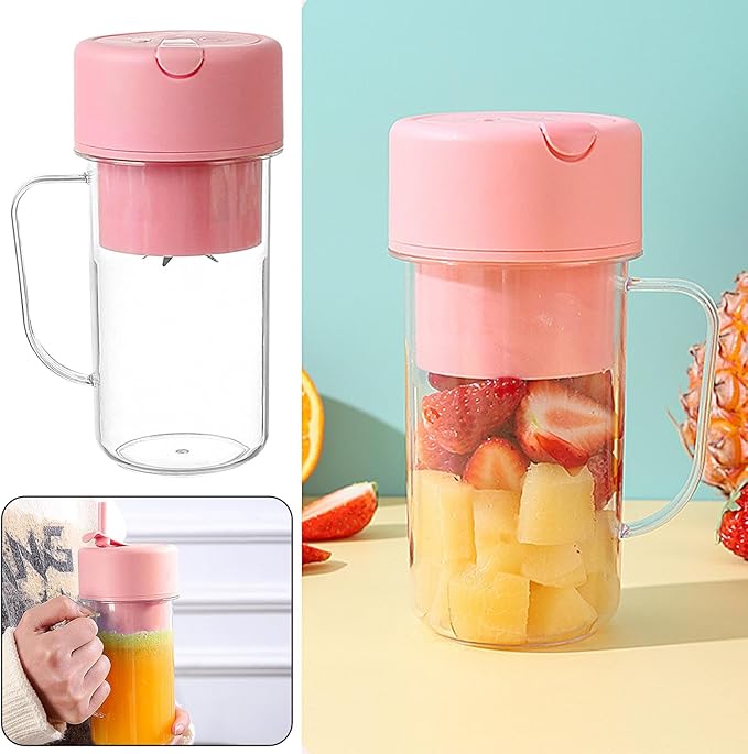 Picture of Electric Blending Bottles - Portable Blender Cup Bottle with Straw - Multifunctional USB Charging Juicer - Ideal for Men, Women, Sports, Home, Gym, School, and Company Use 