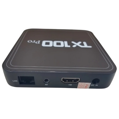 Picture of Android Tv box TX100 Pro 12k ULTRA HD 16GB ram 256 GB Storage Android 15 Available with wifi or bluetooth Black