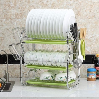 Picture of Premium Quality 3 layer kitchen rack Multicolor