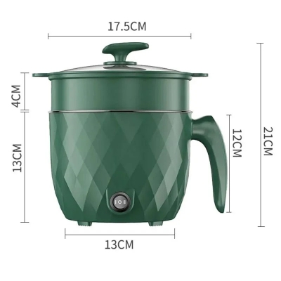 Picture of Multifunctional Non-stick Mini Rice Cooker Non-Coated Household Electric Cooker Electric Frying Pan 1.8L Multifunctional Electric Rice Cooker