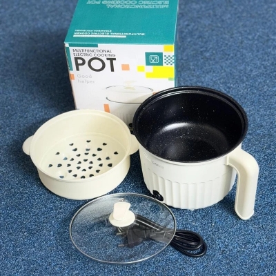 Picture of New Multifunctional Mini Electric Rice Cooker | Non-Stick Cooking Pot | 1.8 L. Non-Stick Cooker Multicolor