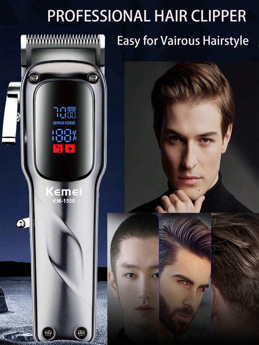 Picture of Kemei KM-1550 Professional Hair Clipper and Beard Trimmer Salon Series for Men 