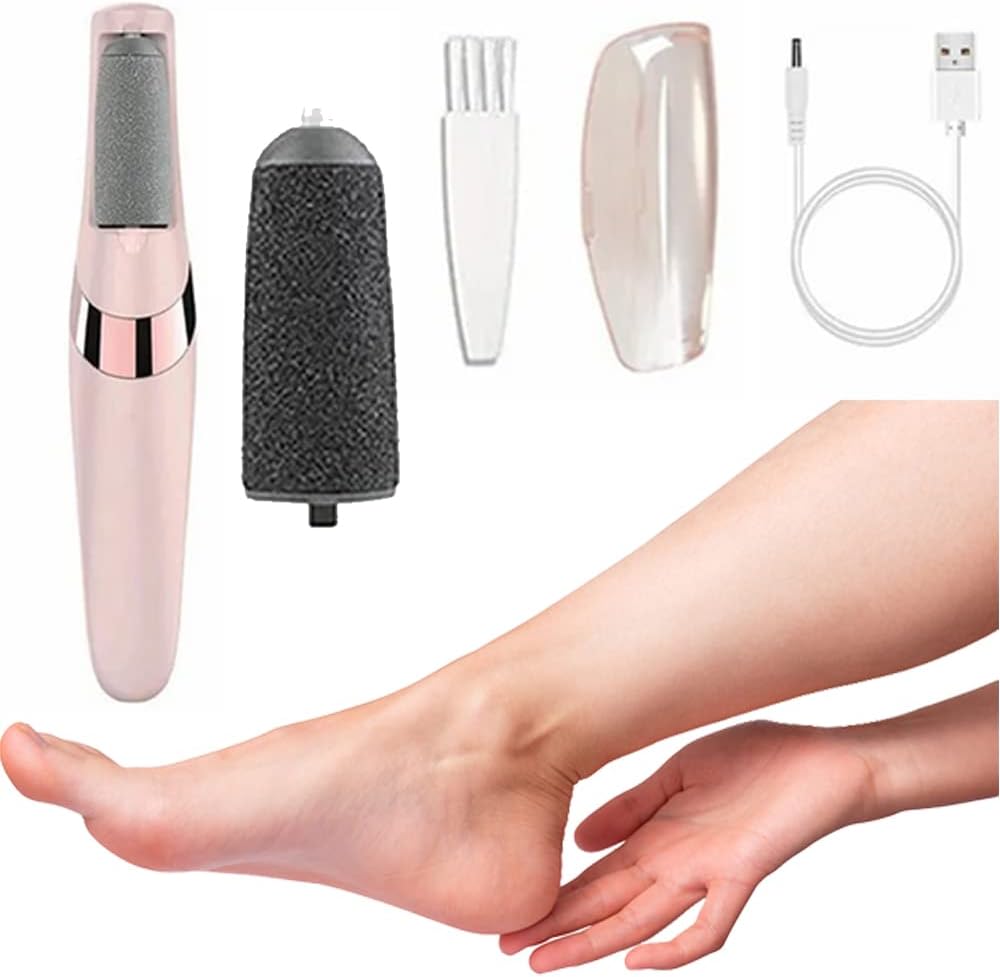 Picture of Electric Foot Callus Remover Foot File for Dead Hard Cracked Dry Skin Pedicure Tools Feet Clean Care Heel Cleaning Machine Pink