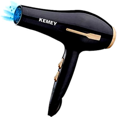 Picture of Kemei Km-2376 /2378 professional hair dryer 1000w- Black - Hair Dryer - Hair Dryer Black