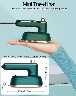 Picture of Professional Micro Steam Iron Handheld Household Portable Mini Iron Machine For Home Travel Business & Garment-Irons-Pure Mall Green