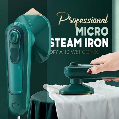 Picture of Portable Mini Steam Iron Machine – Professional Handheld Iron for Home & Business Green
