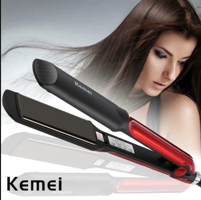 Picture of Kemei KM-531 Professional Hair Straightener - Black and Red Black and Red