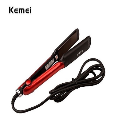 Picture of Kemei KM-531 Professional Hair Straightener - Black and Red Black and Red