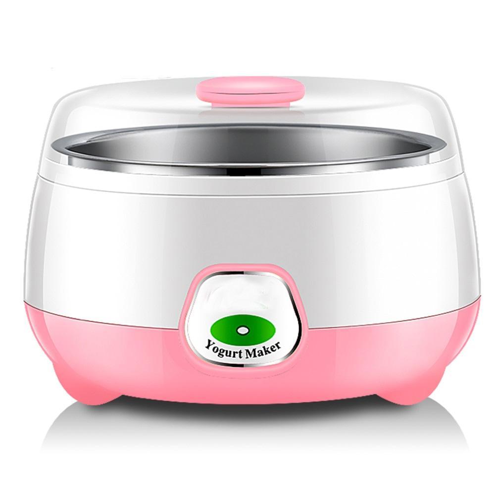 Picture of Automatic Yogurt Maker-1L Dahi Maker With Stainless Steel Bowl Pink